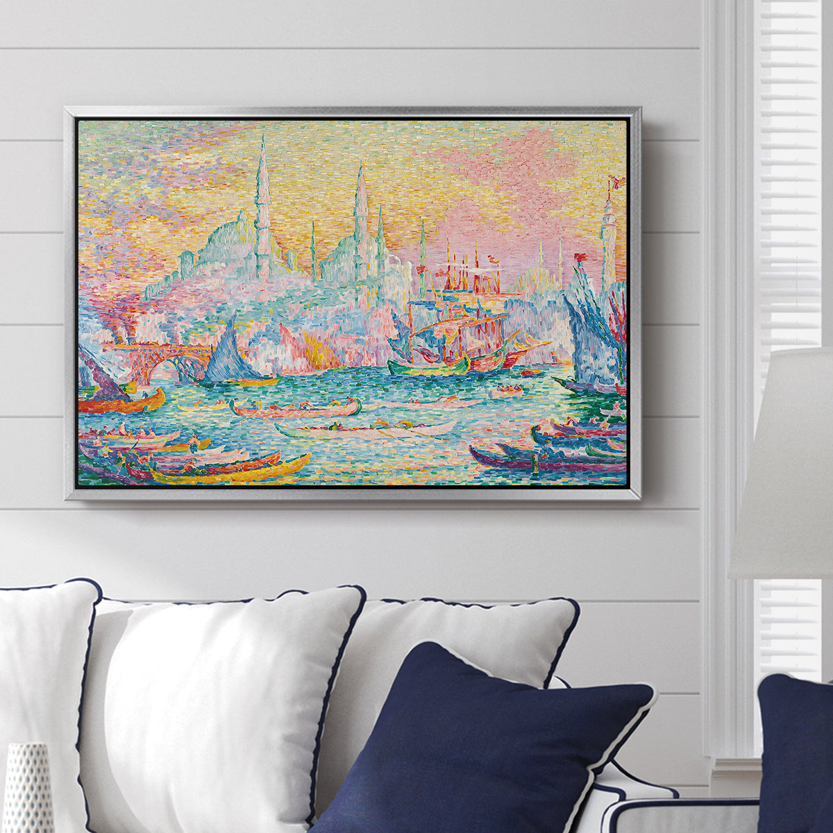 The Golden Horn, Constantinople, 1907 - Floater Framed Canvas Print