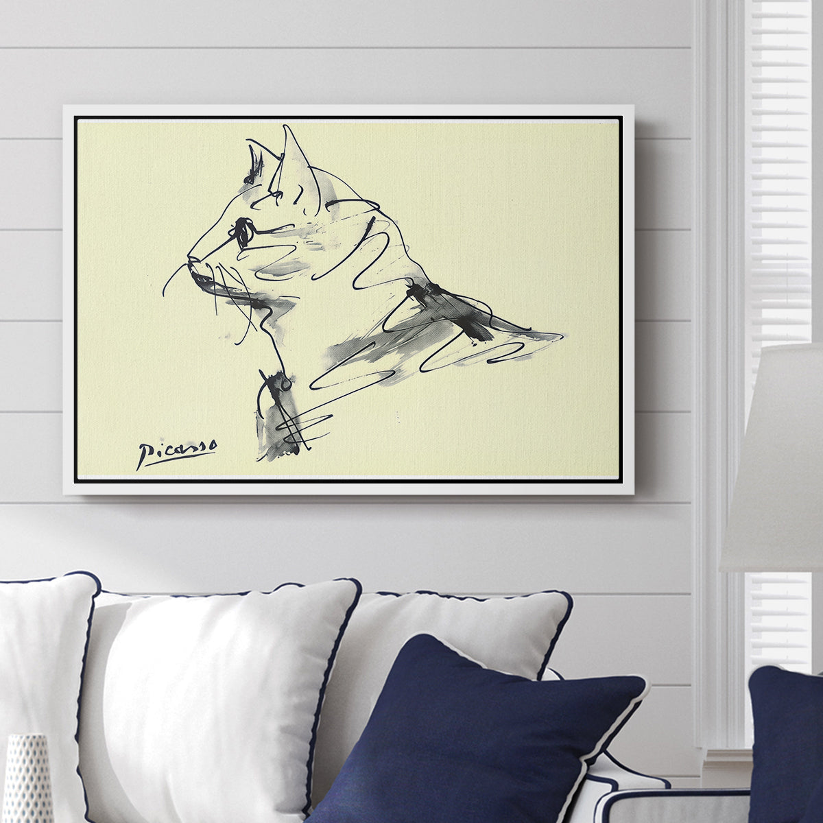 Cat (Le chat), c. 1961 - Floater Framed Canvas Print