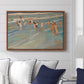 Children Playing on the Beach in Valencia, c. 1908 - Floater Framed Canvas Print