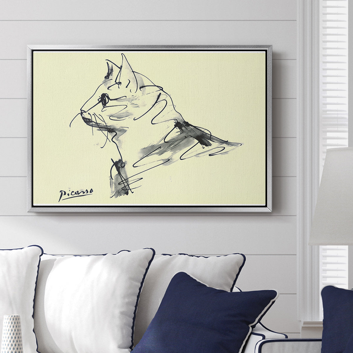 Cat (Le chat), c. 1961 - Floater Framed Canvas Print
