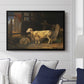 Sheep in a Stable, 1810 - Floater Framed Canvas Print