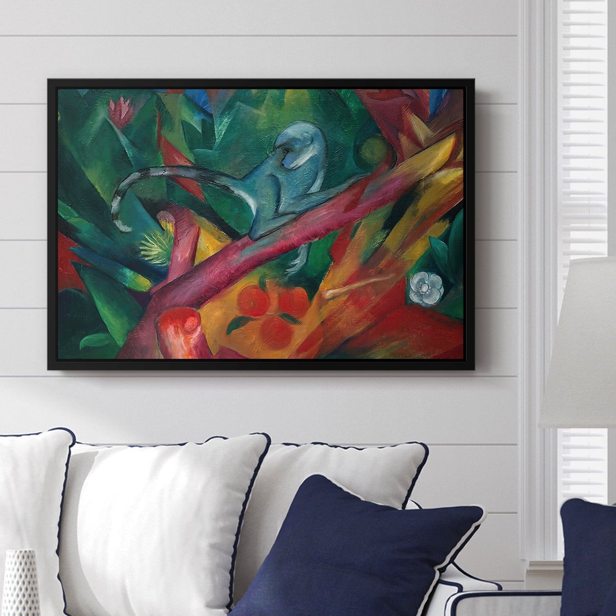 The Monkey, 1912 - Floater Framed Canvas Print