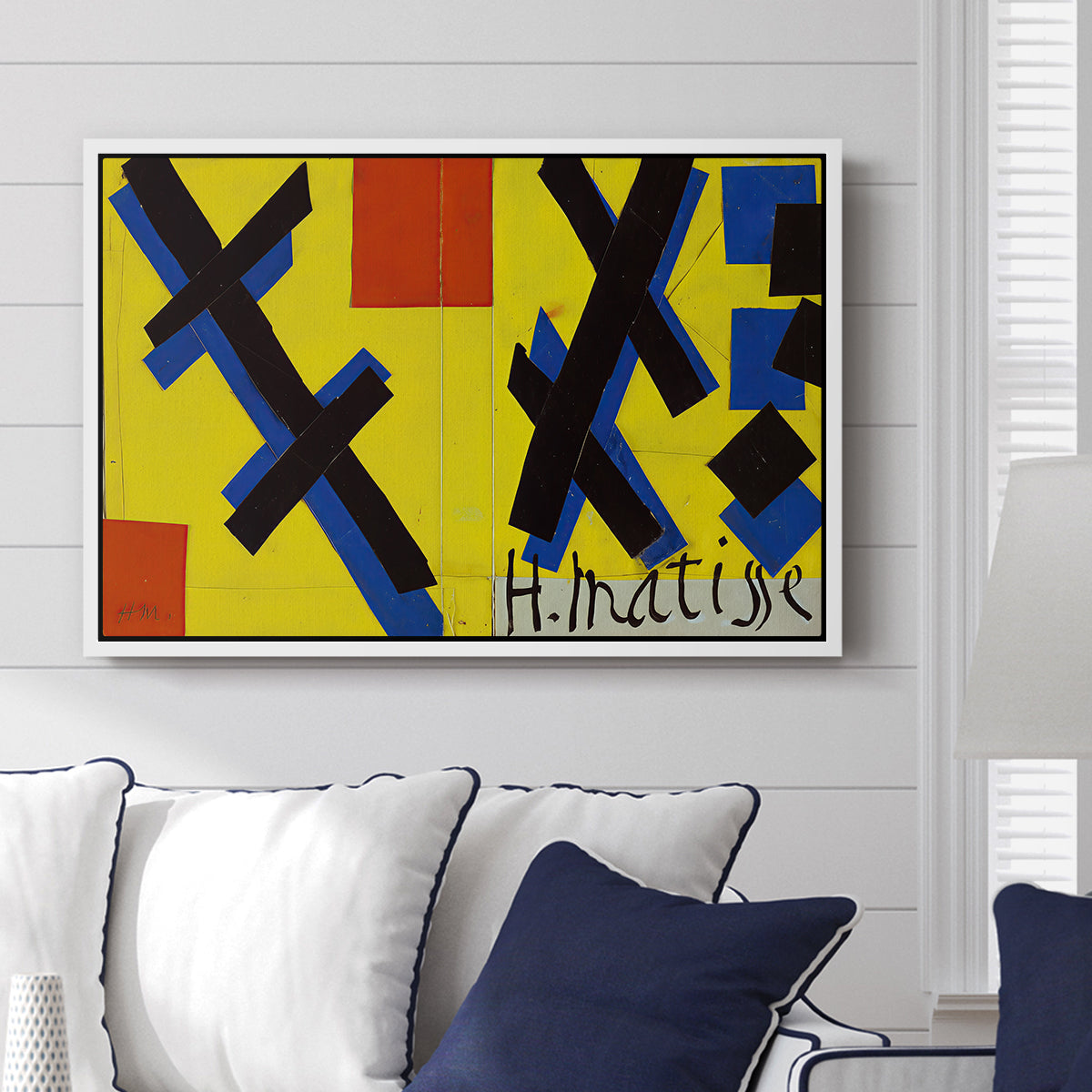 Cover Design for Matisse: His Art and His Public, 1951 - Floater Framed Canvas Print
