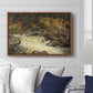 Waterfall in Hallingdal, 1848 - Floater Framed Canvas Print