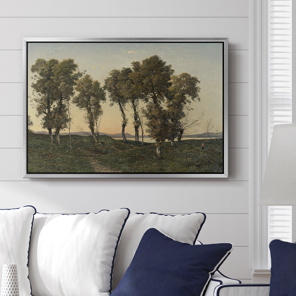 Autumn Evening, 1894 - Floater Framed Canvas Print