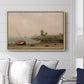The Stranded Boat, 1863 - Floater Framed Canvas Print