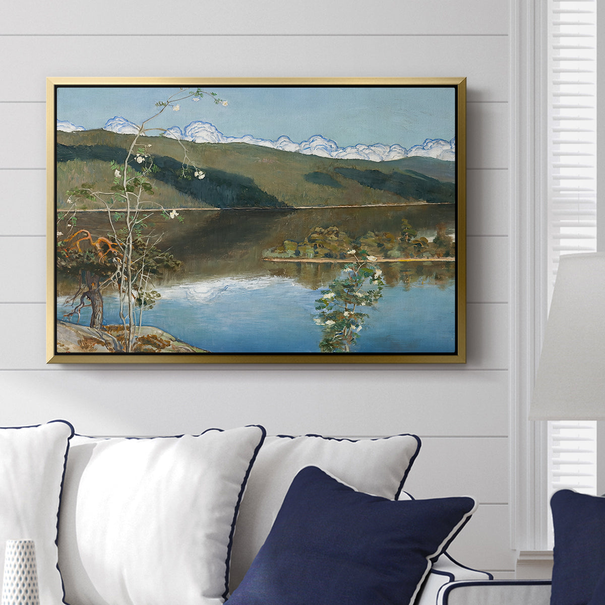 Thunderclouds on the Horizon, 1897 - Floater Framed Canvas Print