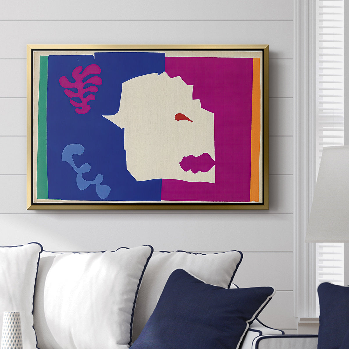 The Wolf (Le loup), from Jazz, 1947 - Floater Framed Canvas Print
