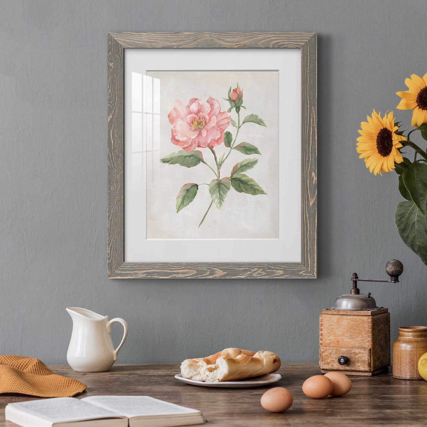 Grandiflora II - Premium Framed Print - Distressed Barnwood Frame - Ready to Hang