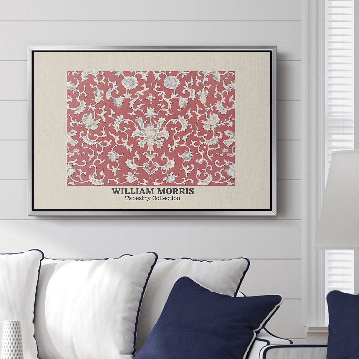 Examples of Chinese Ornament, Pl. XCV (Morris Inspired), 1867 - Floater Framed Canvas Print
