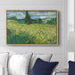 Green Wheat Field with Cypress, 1889 - Floater Framed Canvas Print