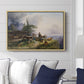 An Alpine Farm on the Untersberg, 1835 - Floater Framed Canvas Print