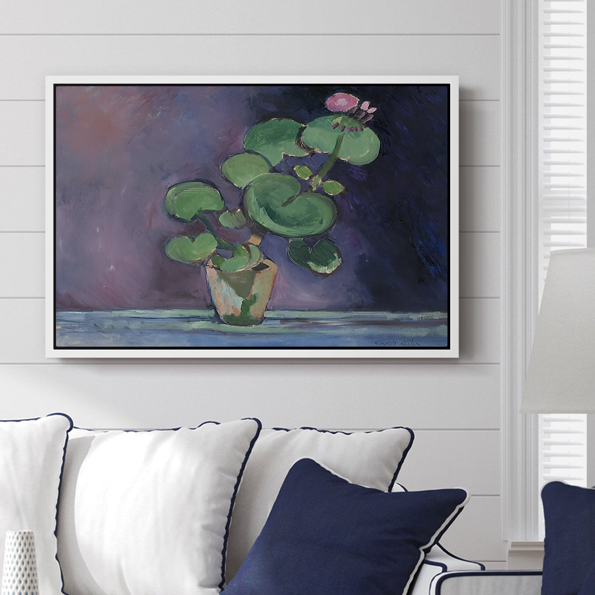 Geranium, 1909 - Floater Framed Canvas Print