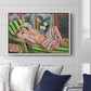 Odalisque Couchée Aux Magnolias, c. 1923 - Floater Framed Canvas Print