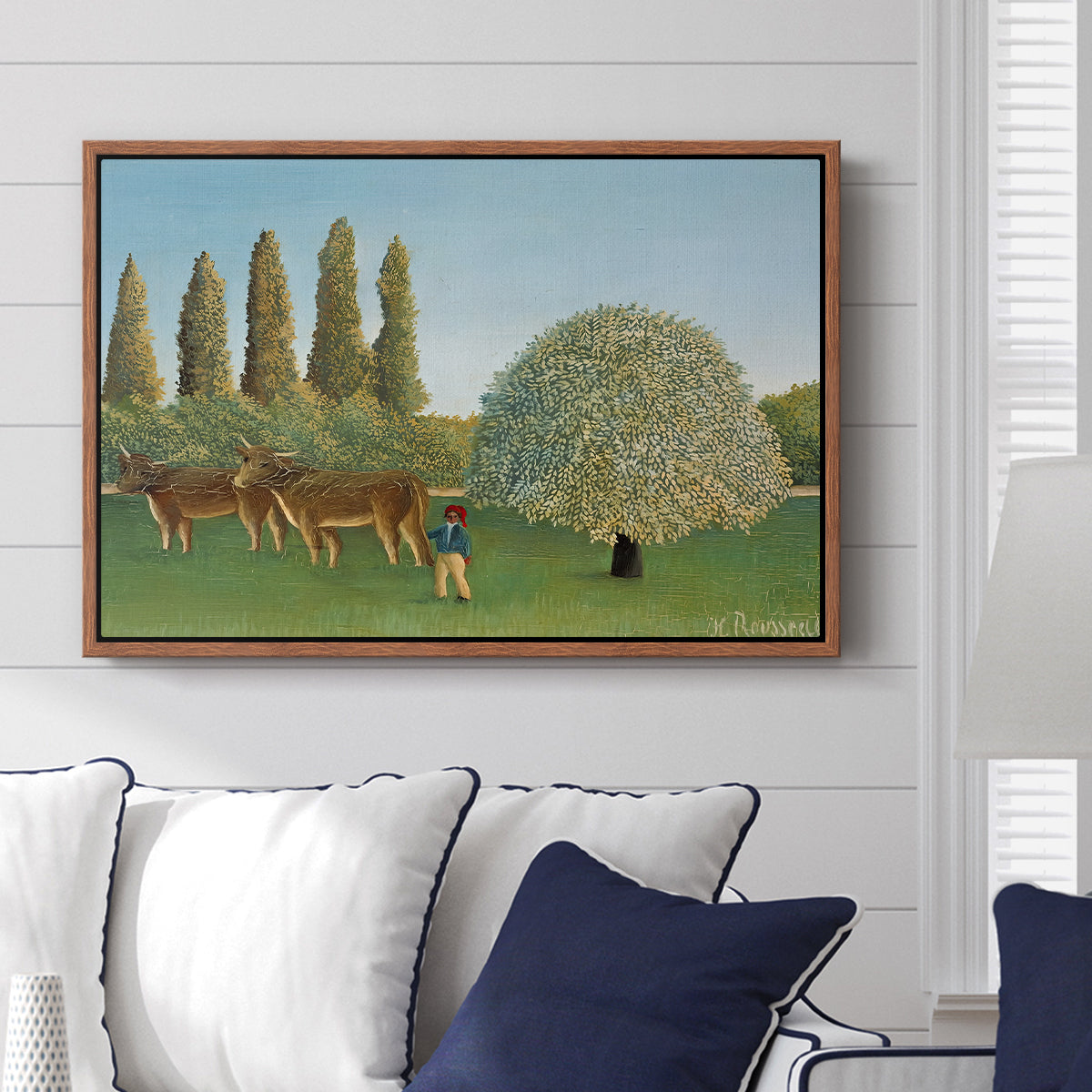 Meadlowland (The Pasture), 1910 - Floater Framed Canvas Print