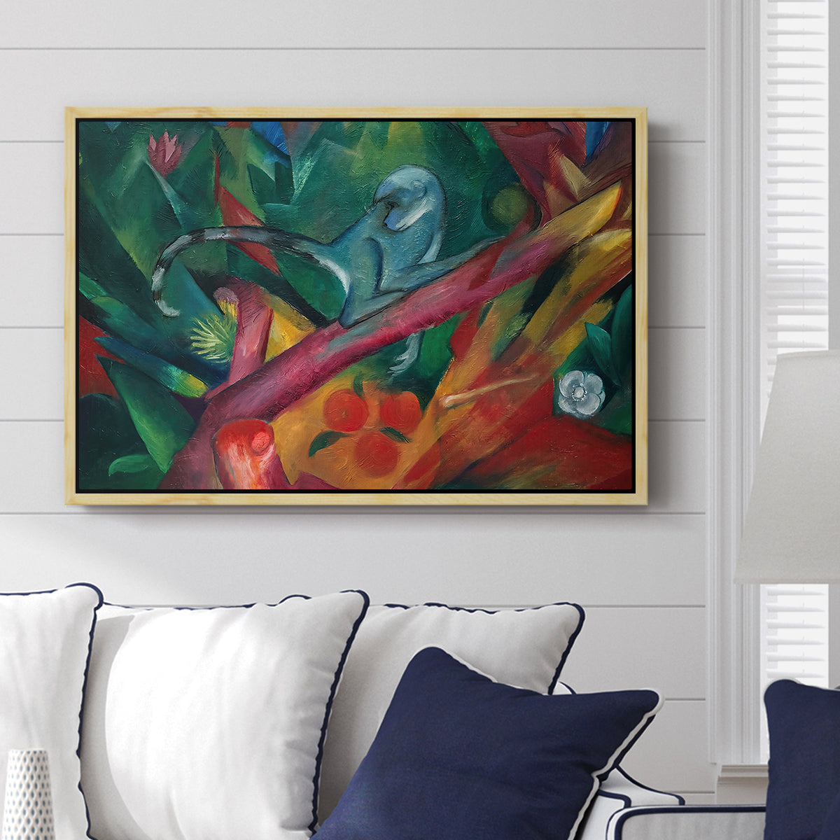 The Monkey, 1912 - Floater Framed Canvas Print