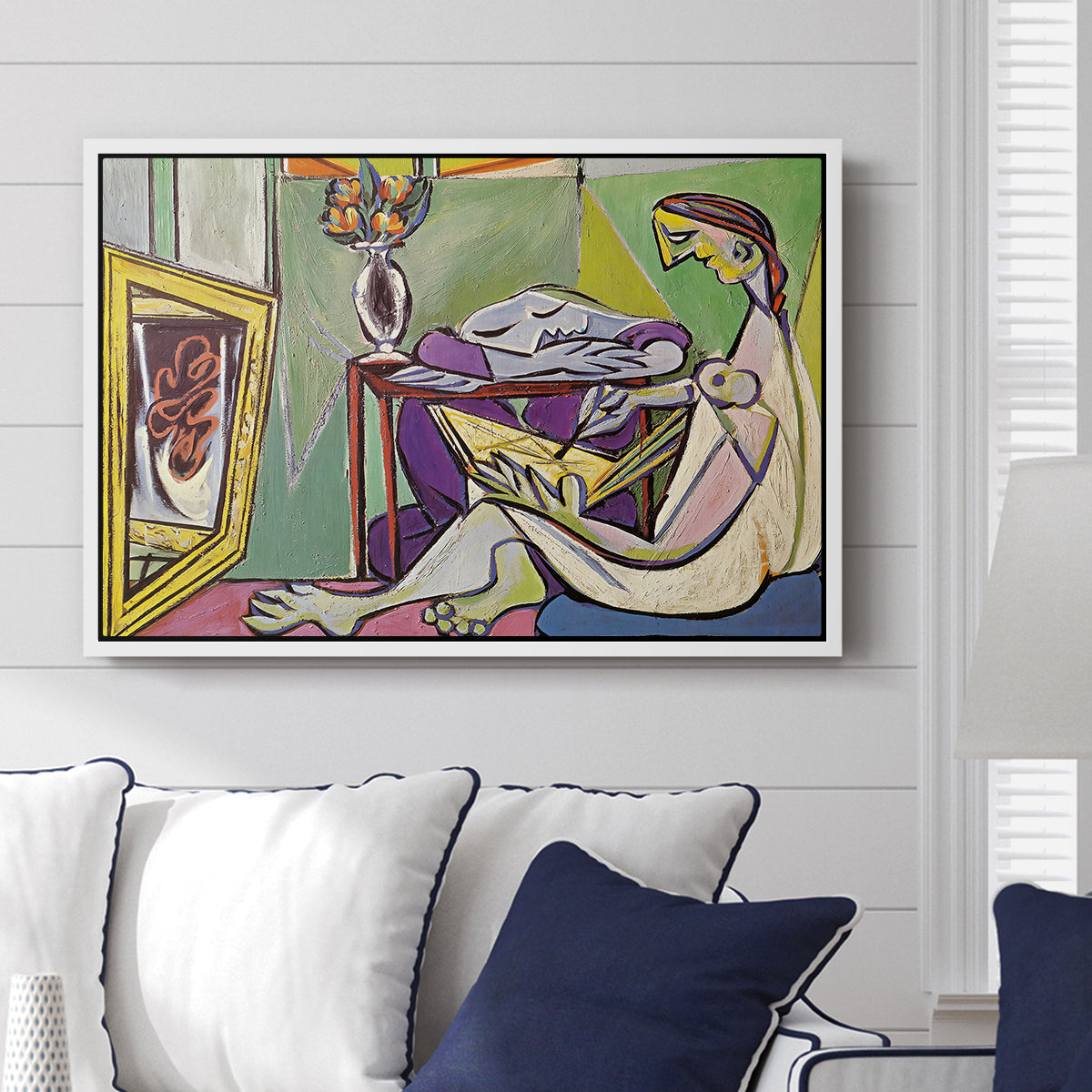 The Muse, 1935 - Floater Framed Canvas Print