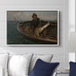 Fishermen from Rügen, 1882 - Floater Framed Canvas Print