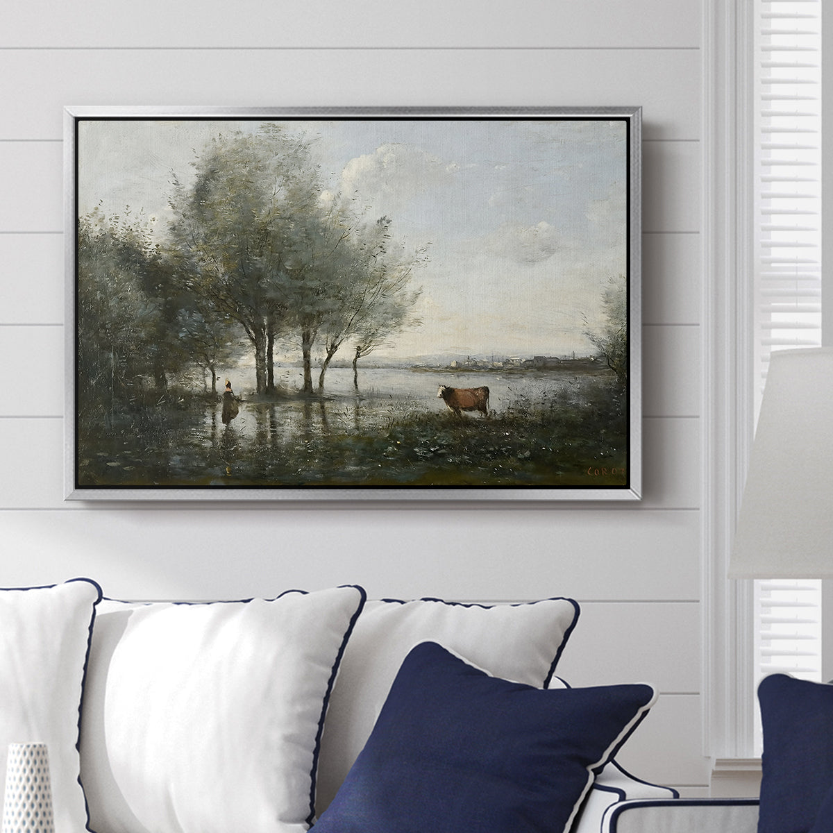 The Marsh (Le Marais), c. 1865-1870 - Floater Framed Canvas Print