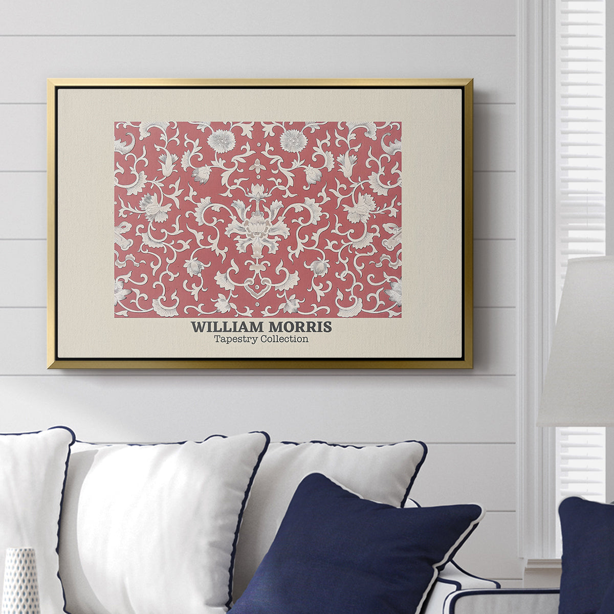 Examples of Chinese Ornament, Pl. XCV (Morris Inspired), 1867 - Floater Framed Canvas Print