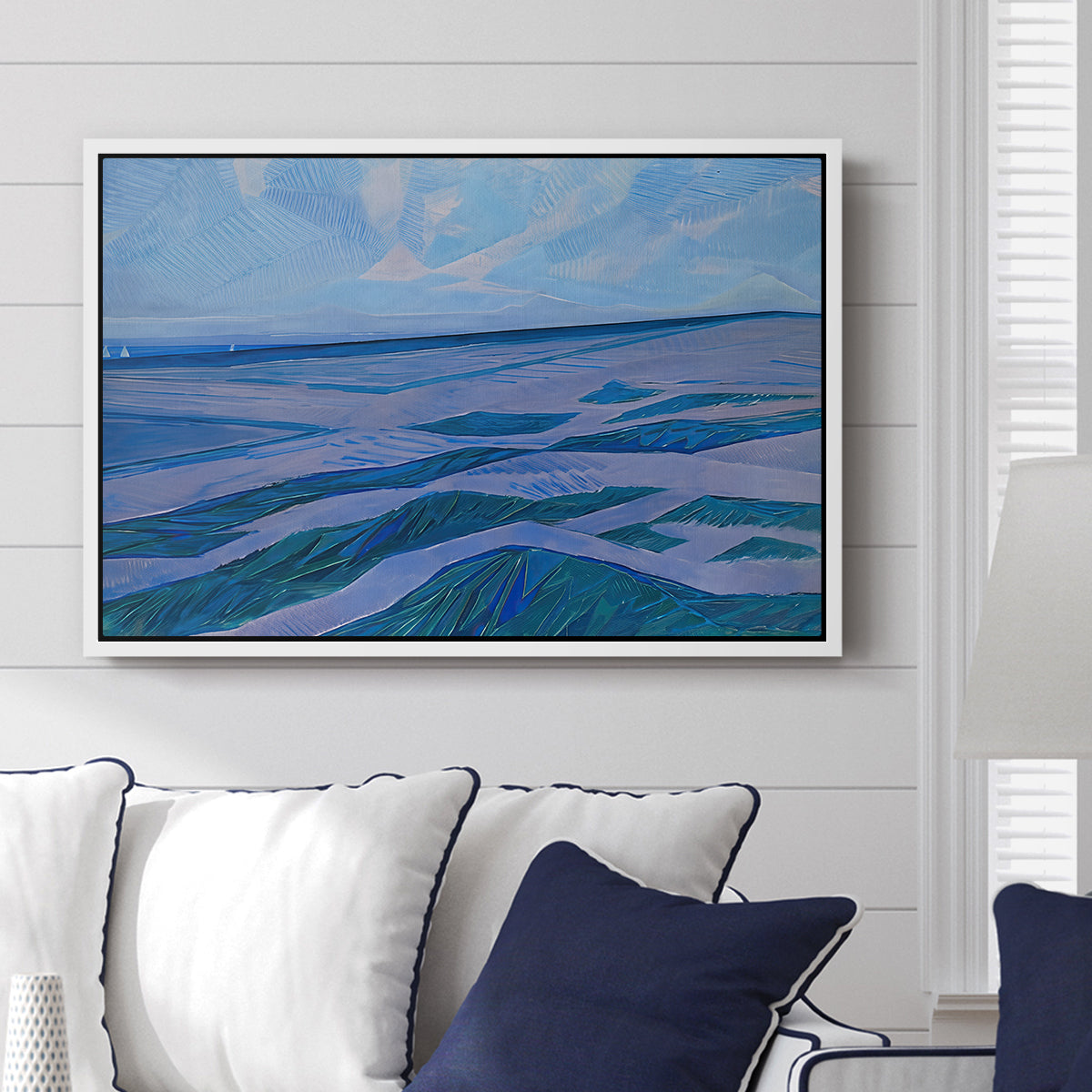 Dune Landscape, 1911 - Floater Framed Canvas Print