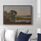 Landscape with a River, 1892 - Floater Framed Canvas Print