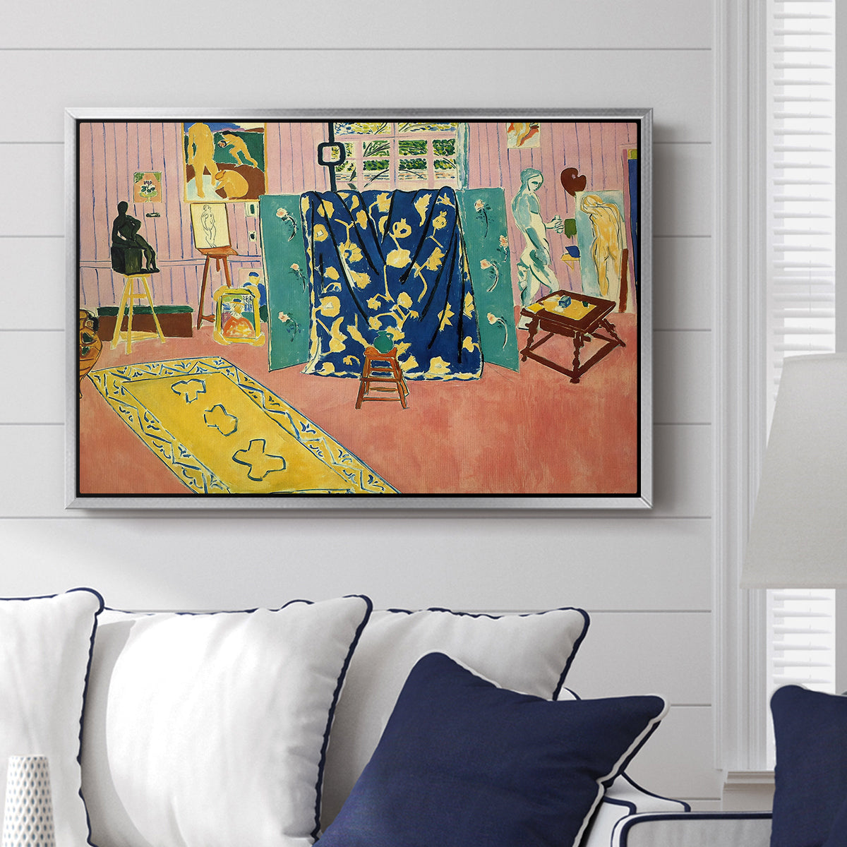 The Pink Studio (L'Atelier Rose), 1911 - Floater Framed Canvas Print