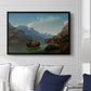 Bridal Procession on the Hardangerfjord, 1848 - Floater Framed Canvas Print