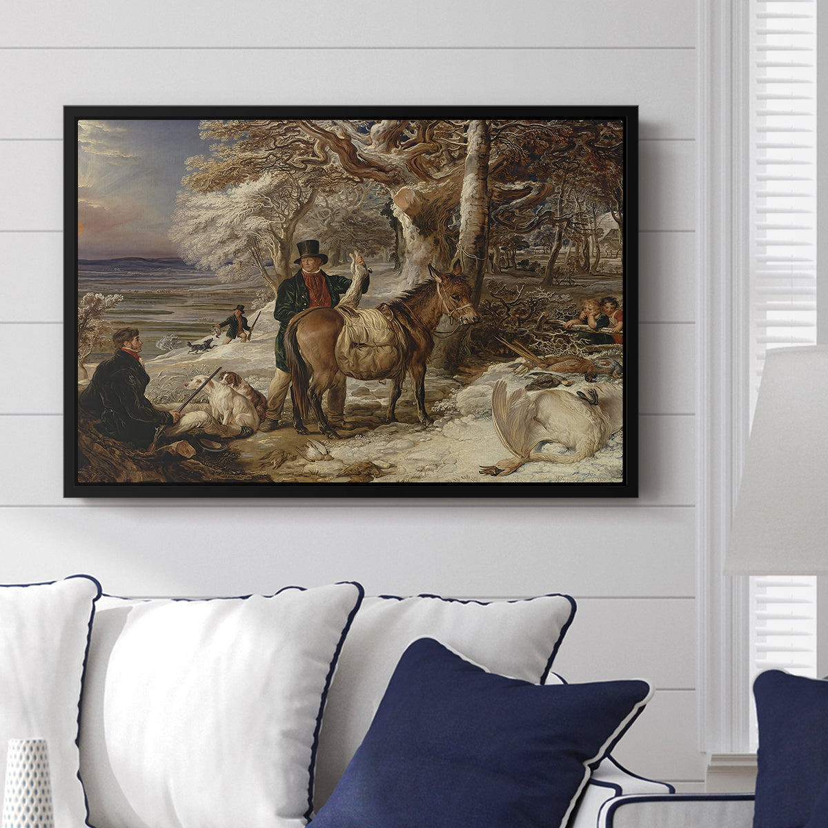 The Day's Sport, 1826 - Floater Framed Canvas Print