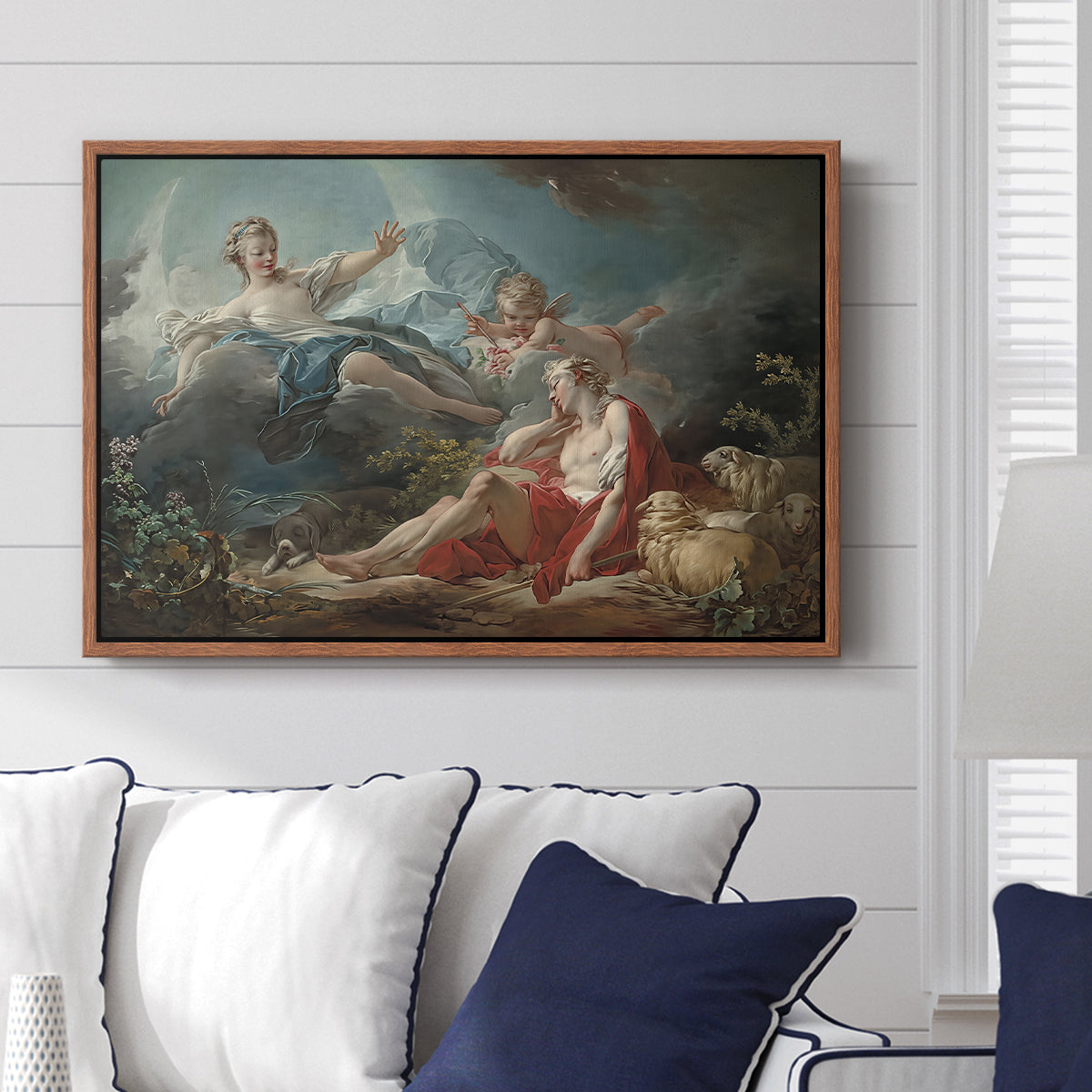 Diana and Endymion, c. 1753-1756 - Floater Framed Canvas Print