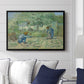 First Steps after Millet, 1890 - Floater Framed Canvas Print