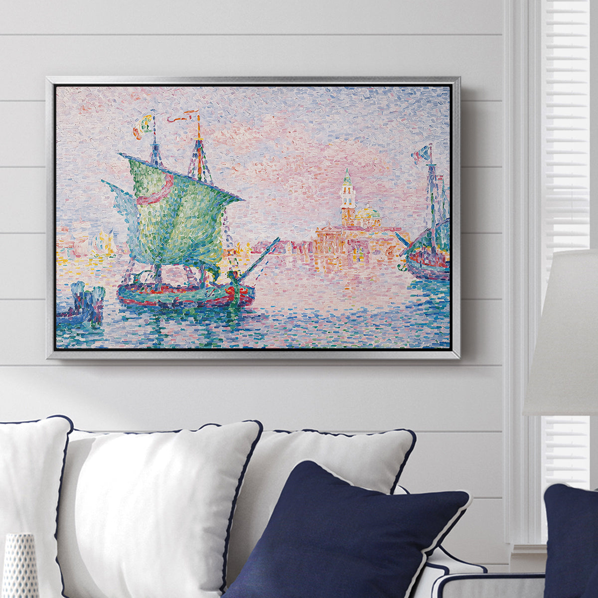 Venice, the Pink Cloud, 1909 - Floater Framed Canvas Print