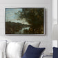 Souvenir of the Environs of Lake Nemi, 1865 - Floater Framed Canvas Print