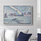 Entrance to the Port of Honfleur, 1899 - Floater Framed Canvas Print