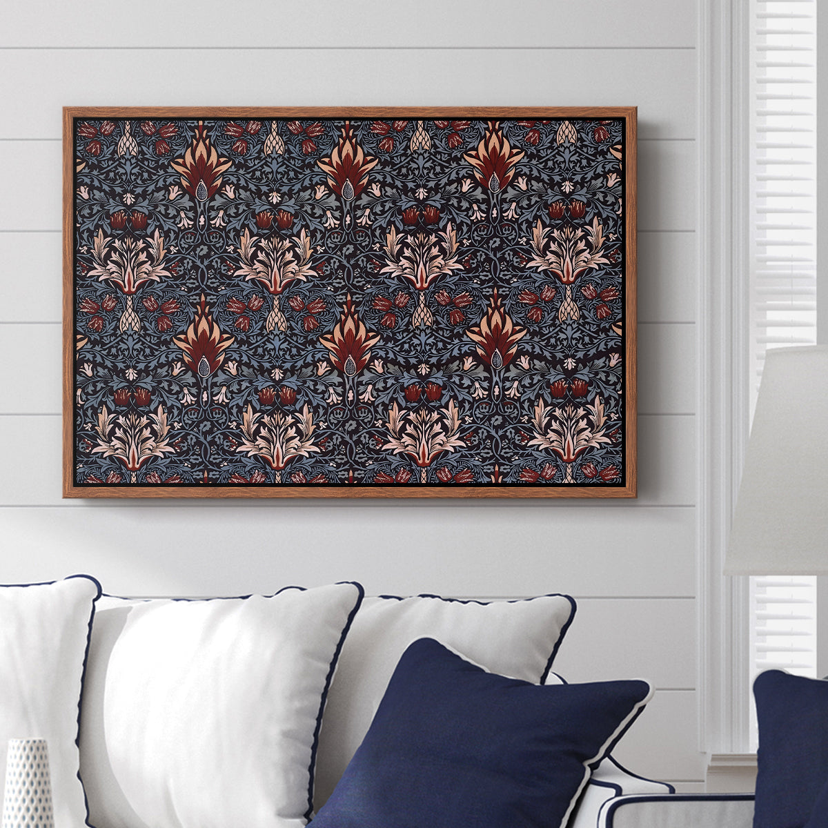 Snakeshead (Printed Textile), c. 1876 - Floater Framed Canvas Print