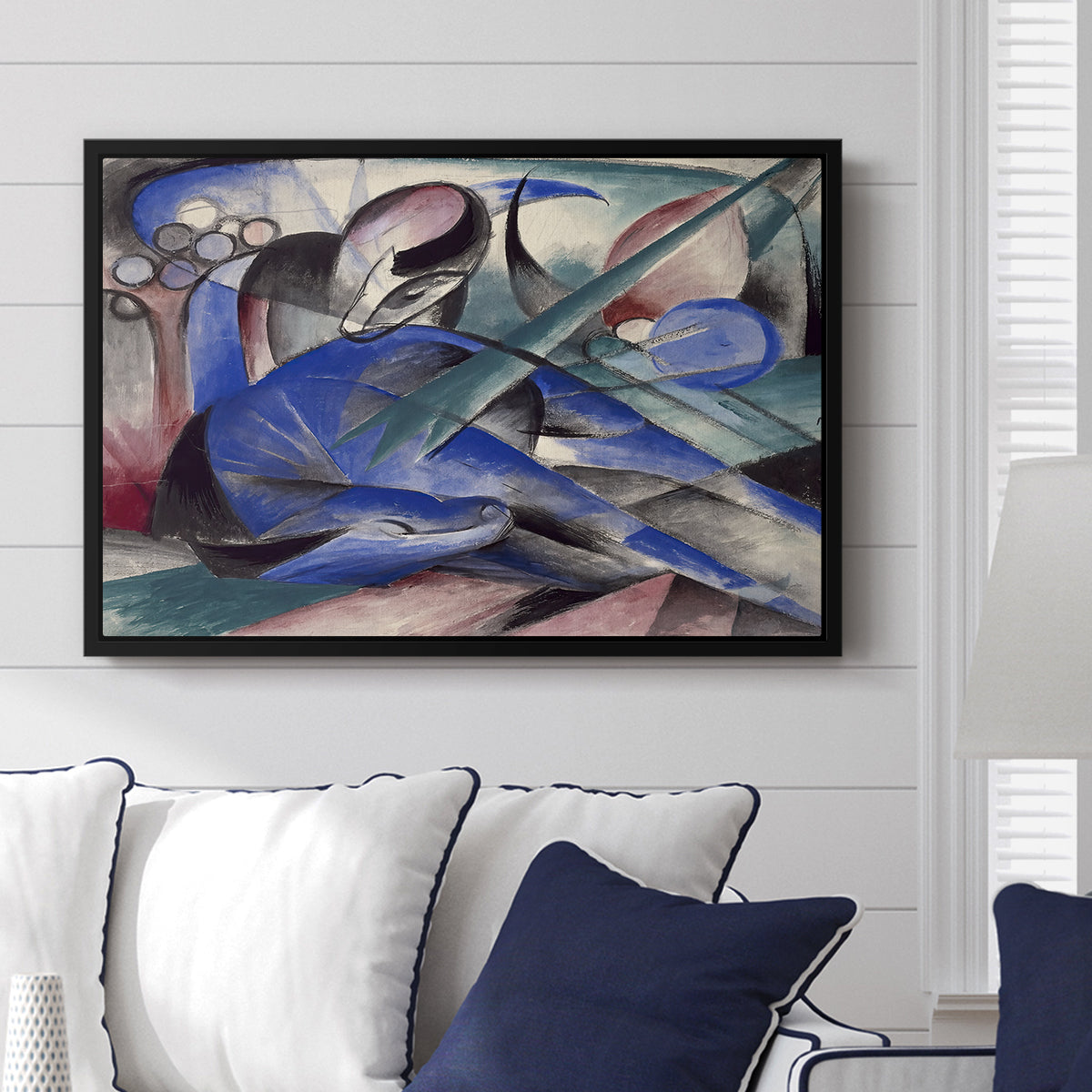 Dreaming Horse, 1913 - Floater Framed Canvas Print