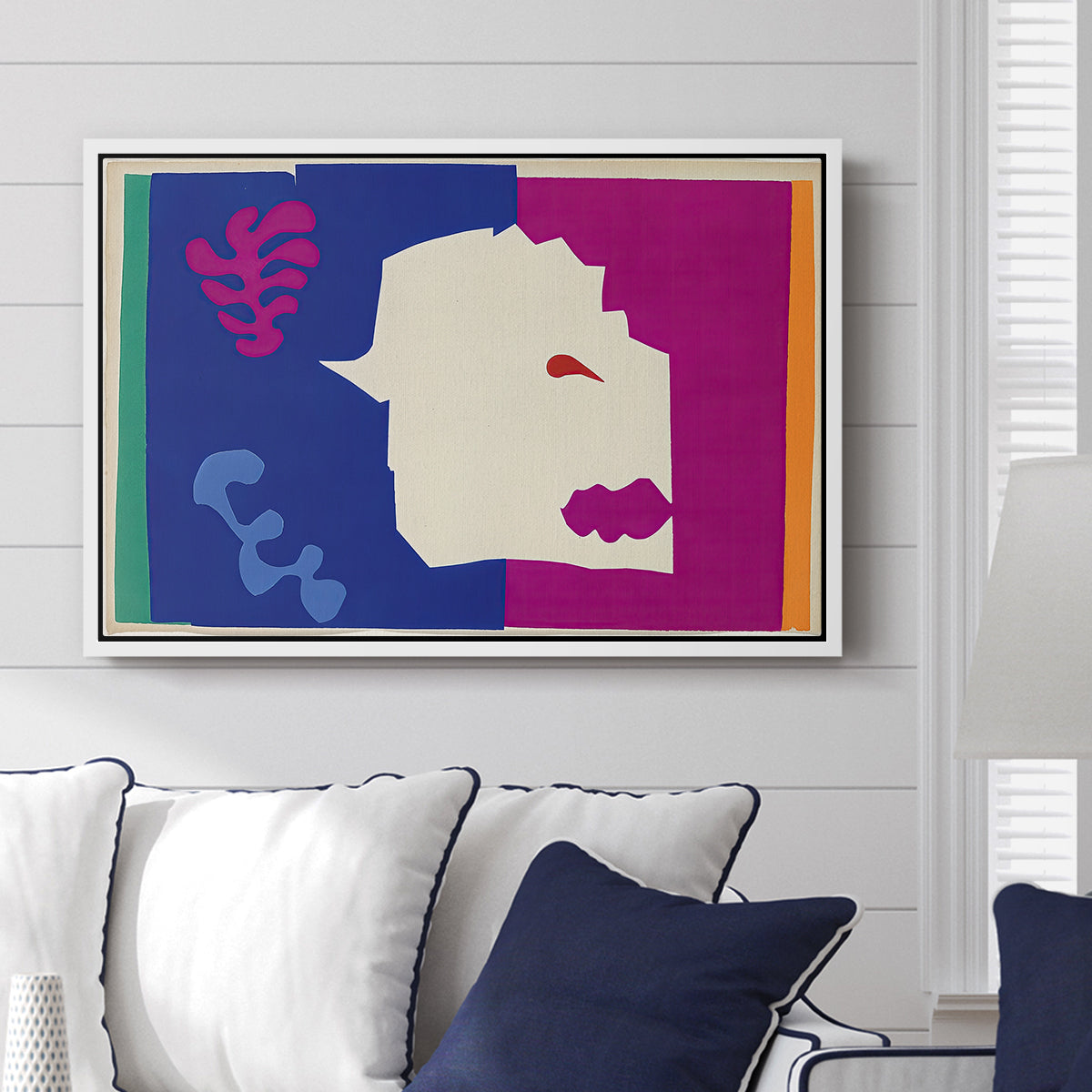 The Wolf (Le loup), from Jazz, 1947 - Floater Framed Canvas Print