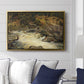 Waterfall in Hallingdal, 1848 - Floater Framed Canvas Print
