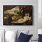 Venus and the Lute Player, c. 1565-1570 - Floater Framed Canvas Print