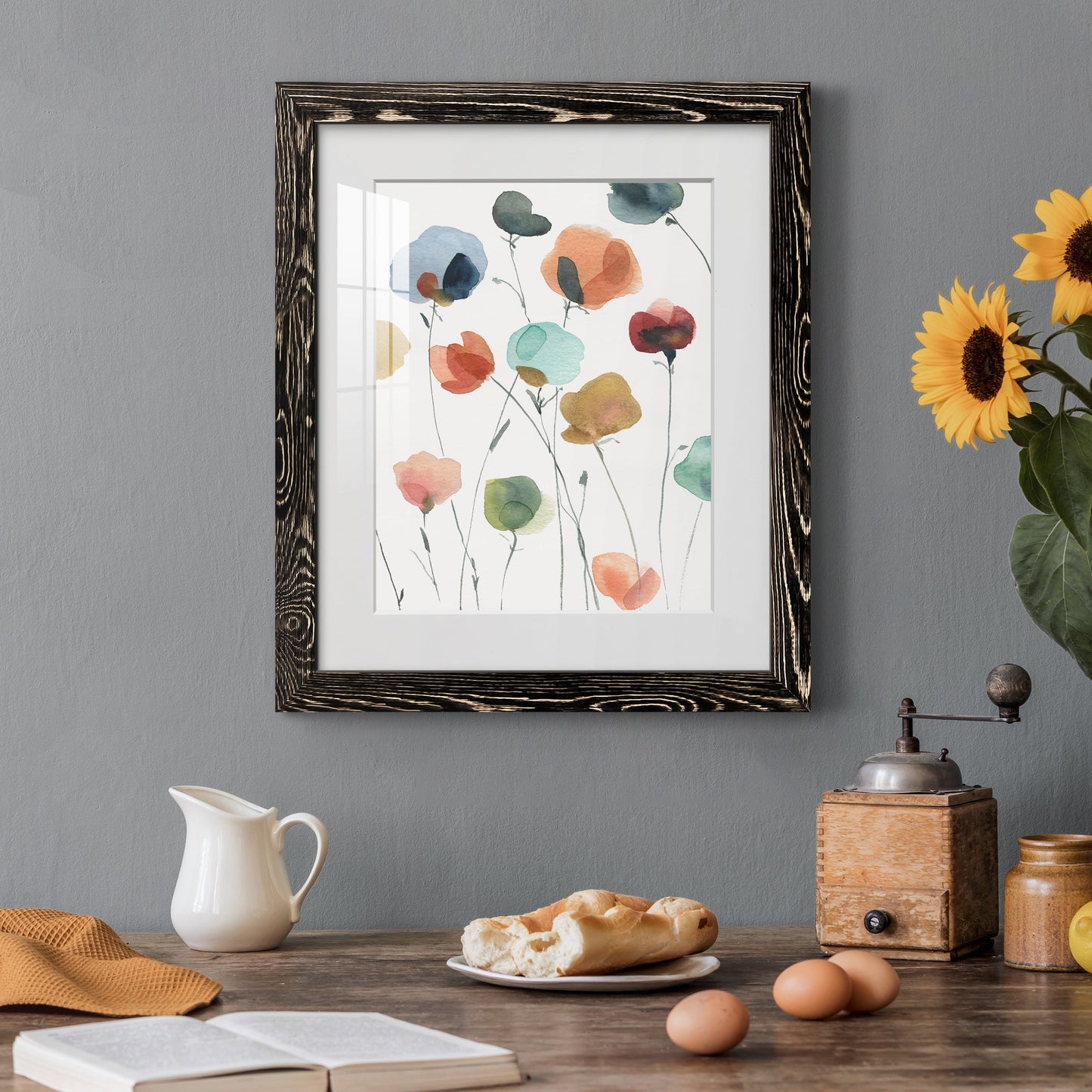 Lollipop Garden II - Premium Framed Print - Distressed Barnwood Frame - Ready to Hang