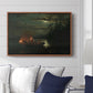 Spear Fishing on Lake Krøderen, 1851 - Floater Framed Canvas Print