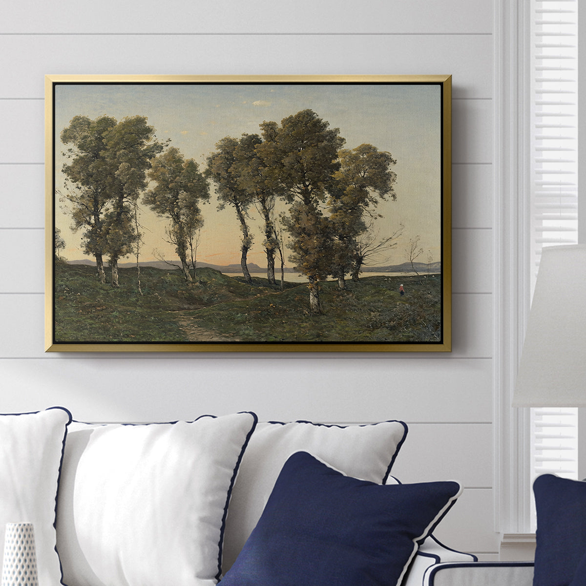Autumn Evening, 1894 - Floater Framed Canvas Print