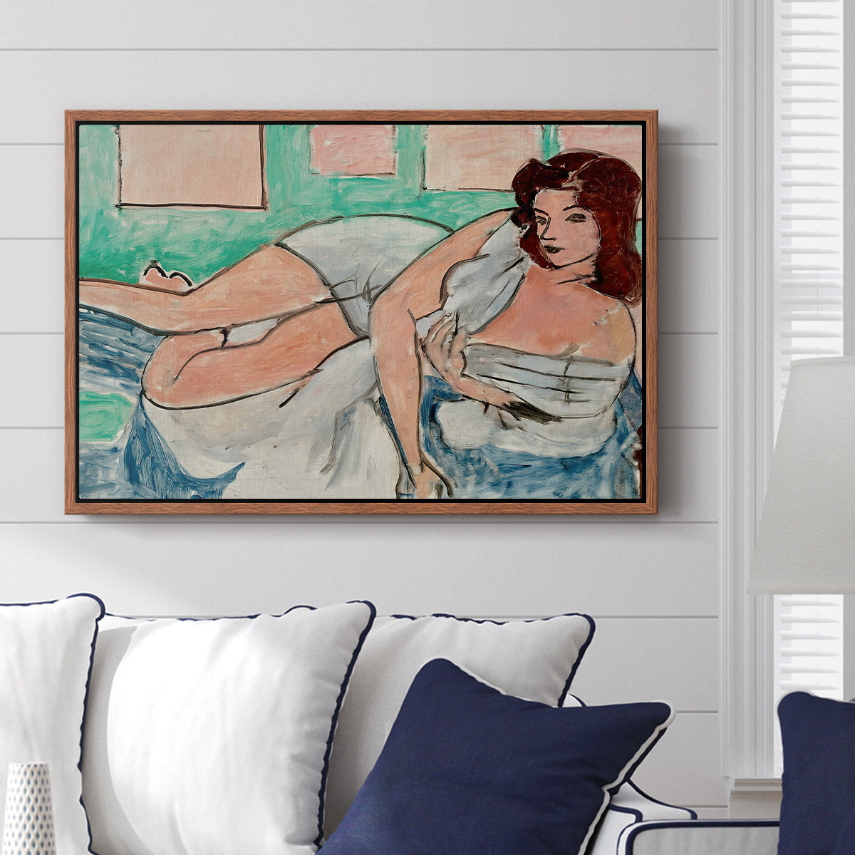 Nude in a Bathrobe (Nu au peignoir), 1941 - Floater Framed Canvas Print