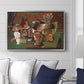 Playing Cards, Glasses, Bottle of Rum: "Vive la France", 1914-1915 - Floater Framed Canvas Print