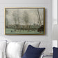 Washerwomen in a Willow Grove, c. 1871 - Floater Framed Canvas Print