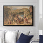 Figures and Animals in a Vineyard, c. 1829 - Floater Framed Canvas Print