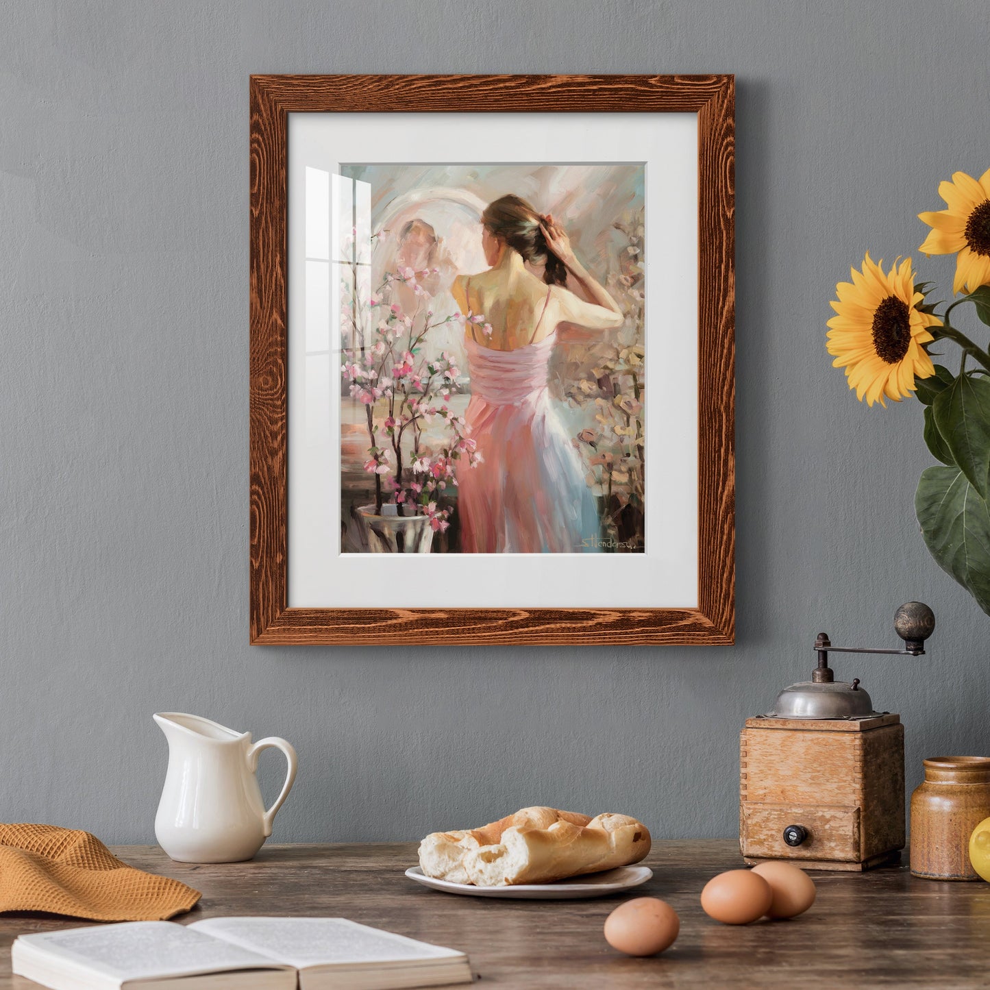 Evening Ahead - Premium Framed Print - Distressed Barnwood Frame - Ready to Hang