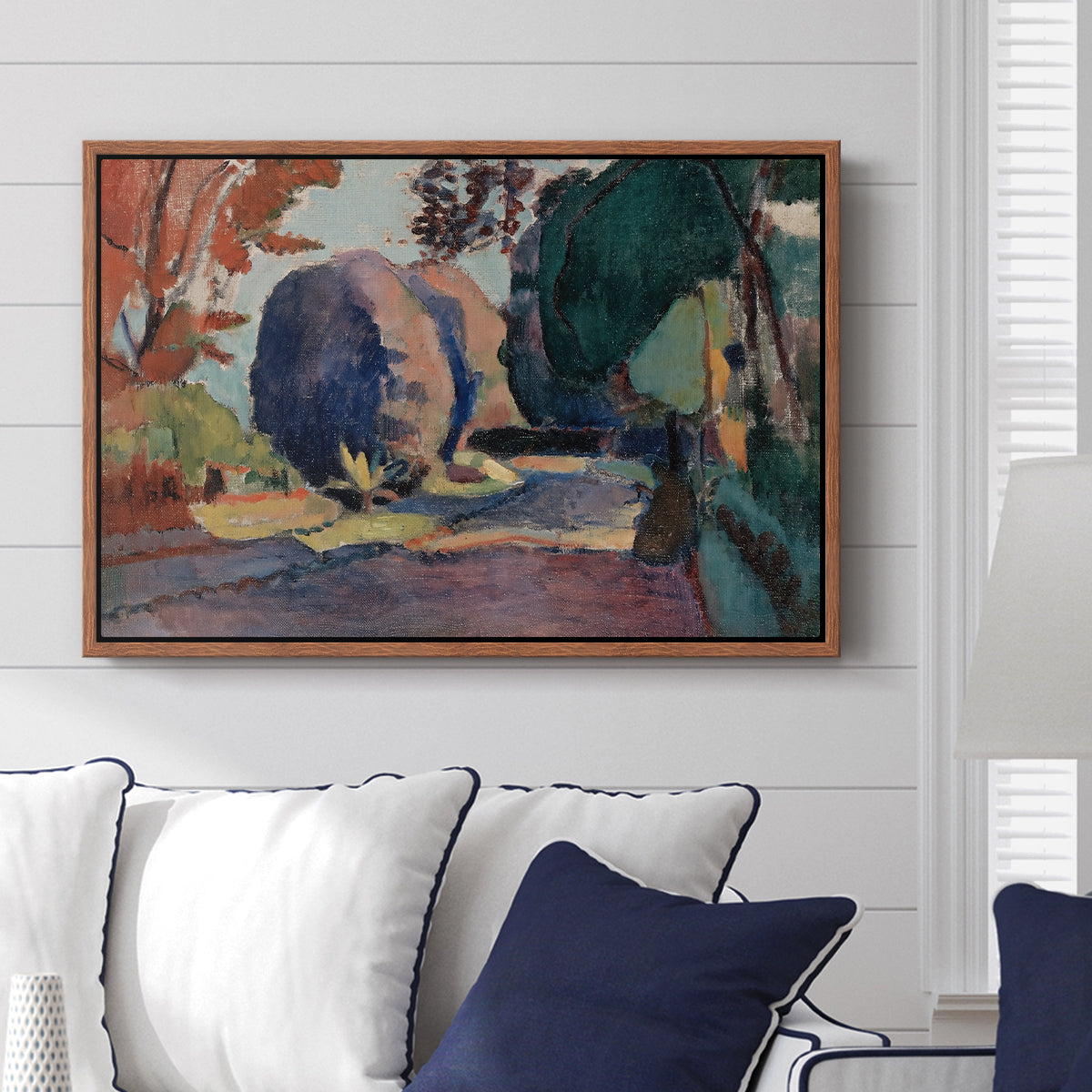 The Luxembourg Gardens, 1901 - Floater Framed Canvas Print
