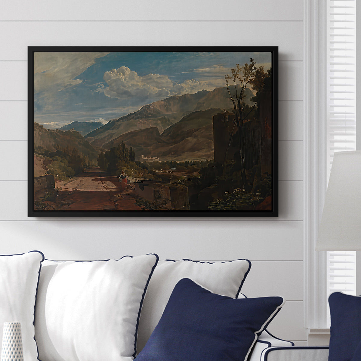Bonneville, Savoy, 1803 - Floater Framed Canvas Print