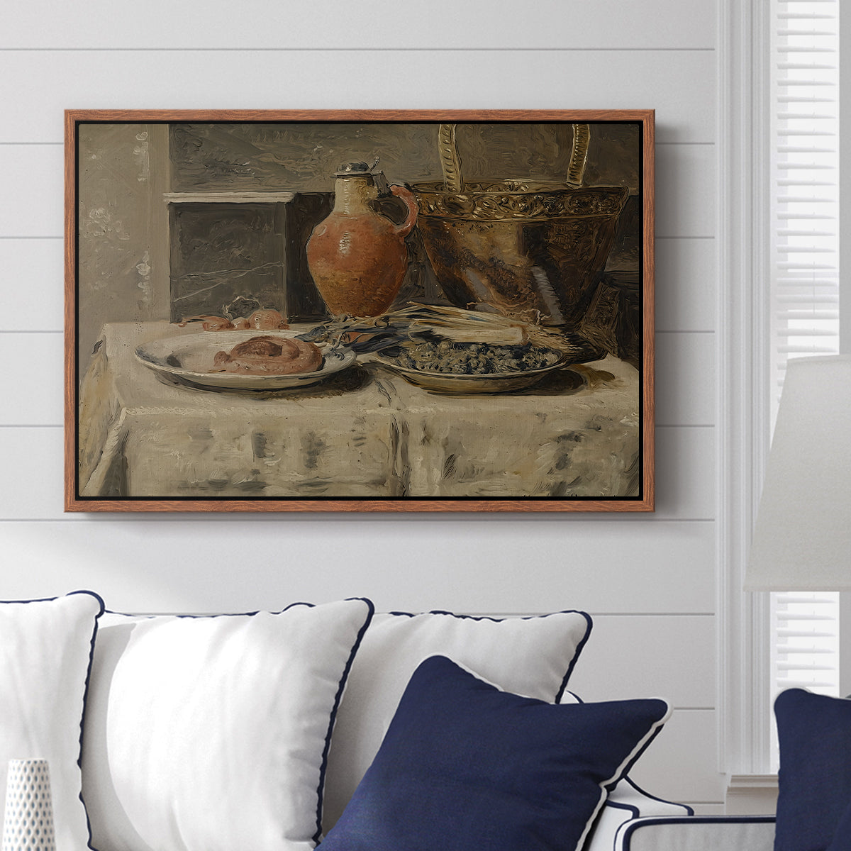 Still Life with Jar, c. 1881-1885 - Floater Framed Canvas Print